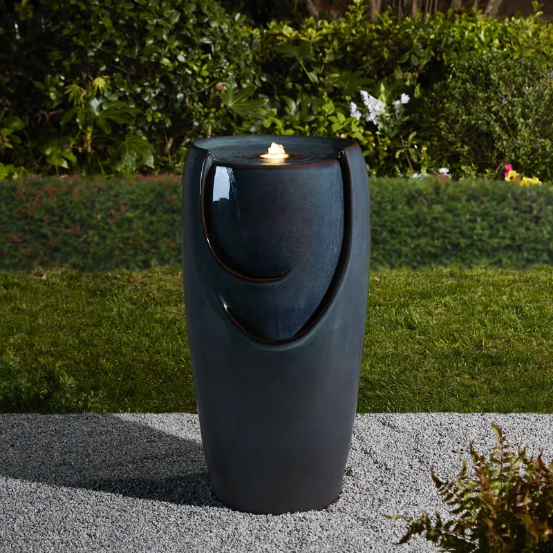 Lark Manor™ Rorer Ceramic Fountain with Light & Reviews | Wayfair | Wayfair North America