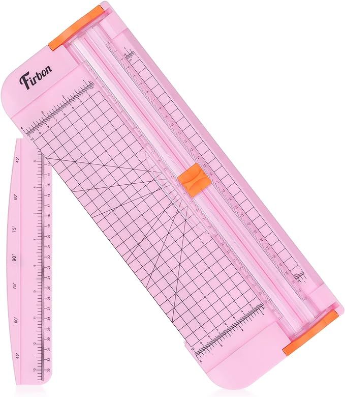 Firbon A4 Paper Cutter 12 Inch Titanium Straight Paper Trimmer with Side Ruler for Scrapbooking C... | Amazon (US)