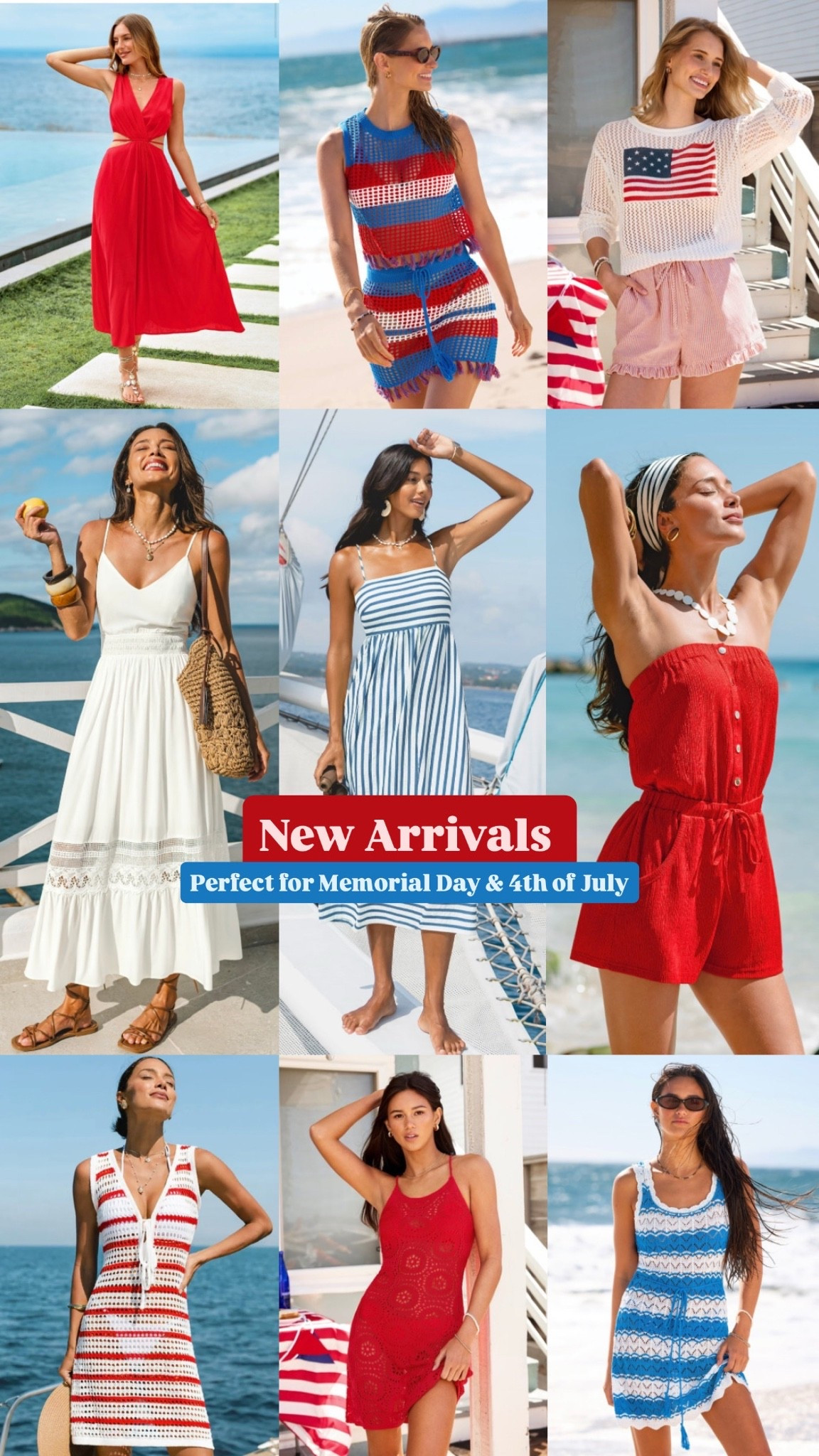 Memorial Day outfit , 4th of July, swim cover ups, red white and blue, summer outfit