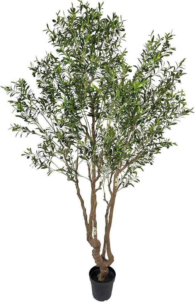 Artificial Tree Faux Artificial Tree Faux Olive Tree 9ft Olive Tree 9ft Tall Fake Olive Plant in ... | Amazon (US)