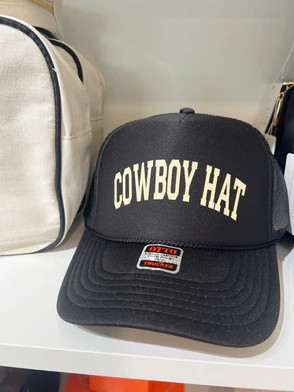 Cowboy Hat - Black Vinyl | KenzKustomz