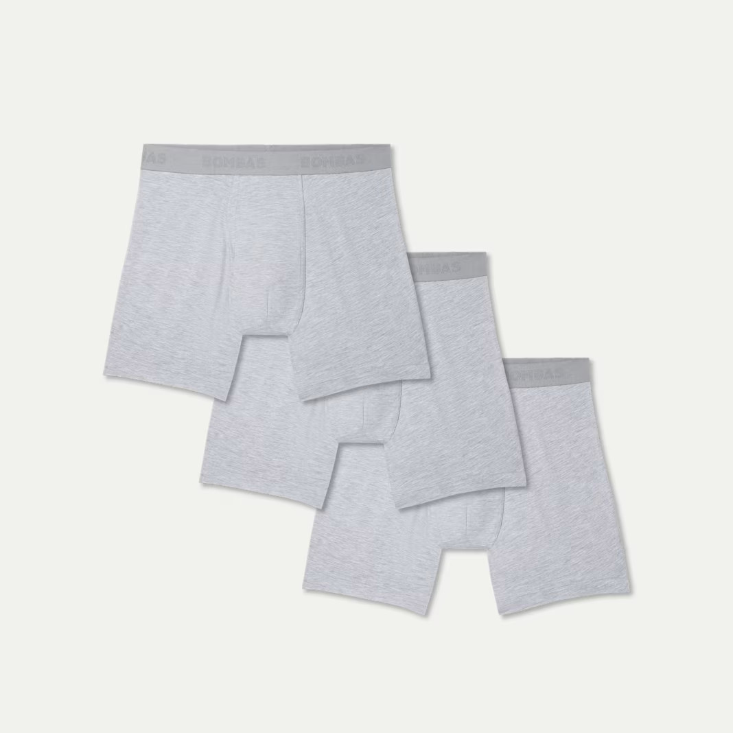 Men's Cotton Modal Blend Boxer Brief 6&quot; 3-Pack | Bombas