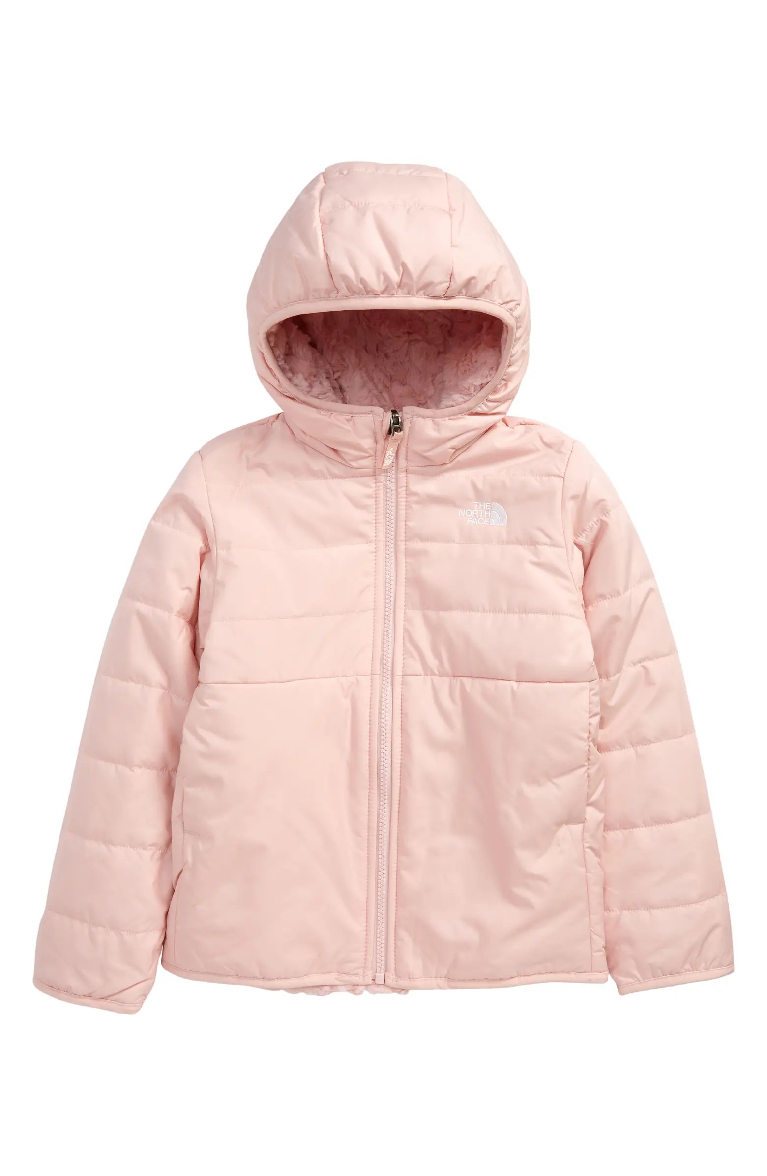 Kids' Mossbud Swirl Reversible Water Repellent Hooded Jacket | Nordstrom