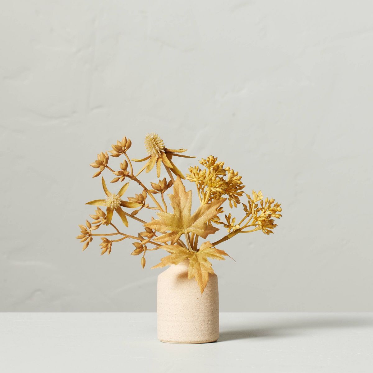 Faux Bleached Sedum & Thistle Fall Arrangement - Hearth & Hand™ with Magnolia | Target