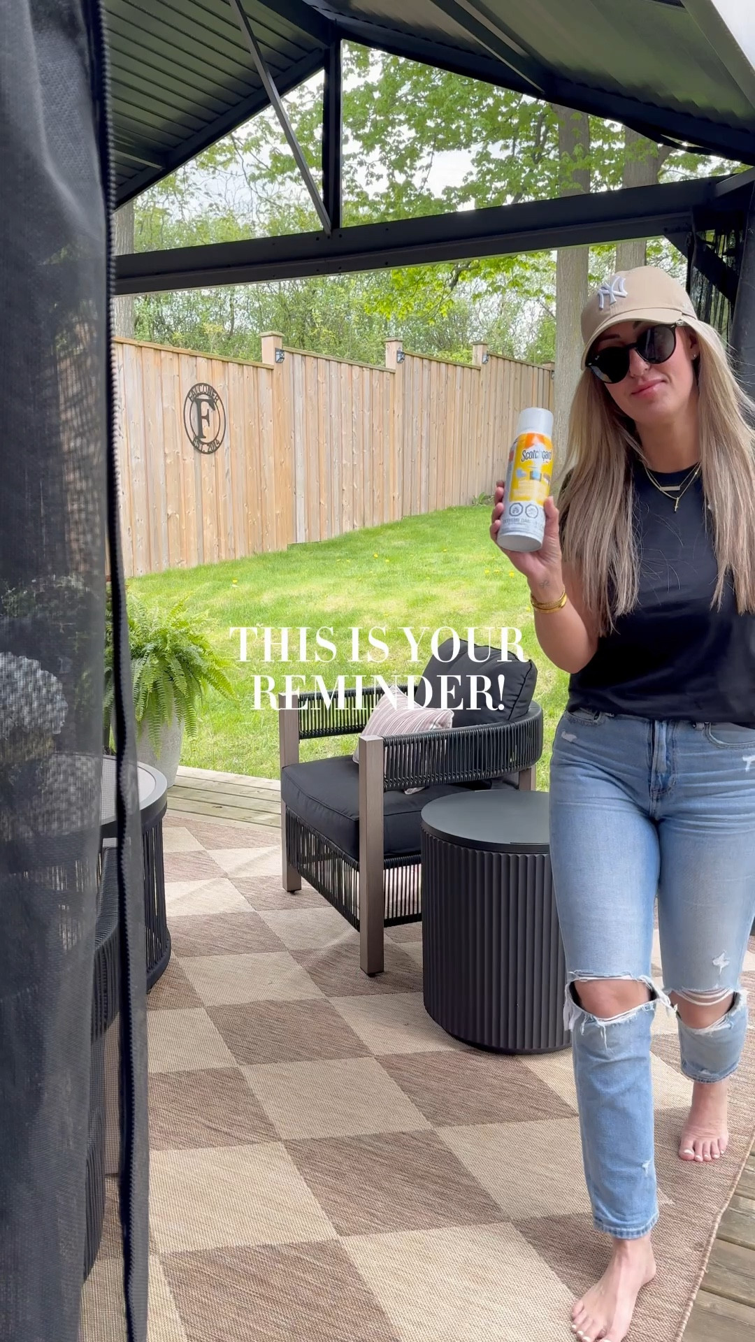 This is your reminder TO GET THE SCOTCHGARD☀️🙌🏼

#outdoorpatio #summerpatio #patiofurniture #patio #summerfind #musthave #outdoorliving 

#LTKSeasonal #LTKHome