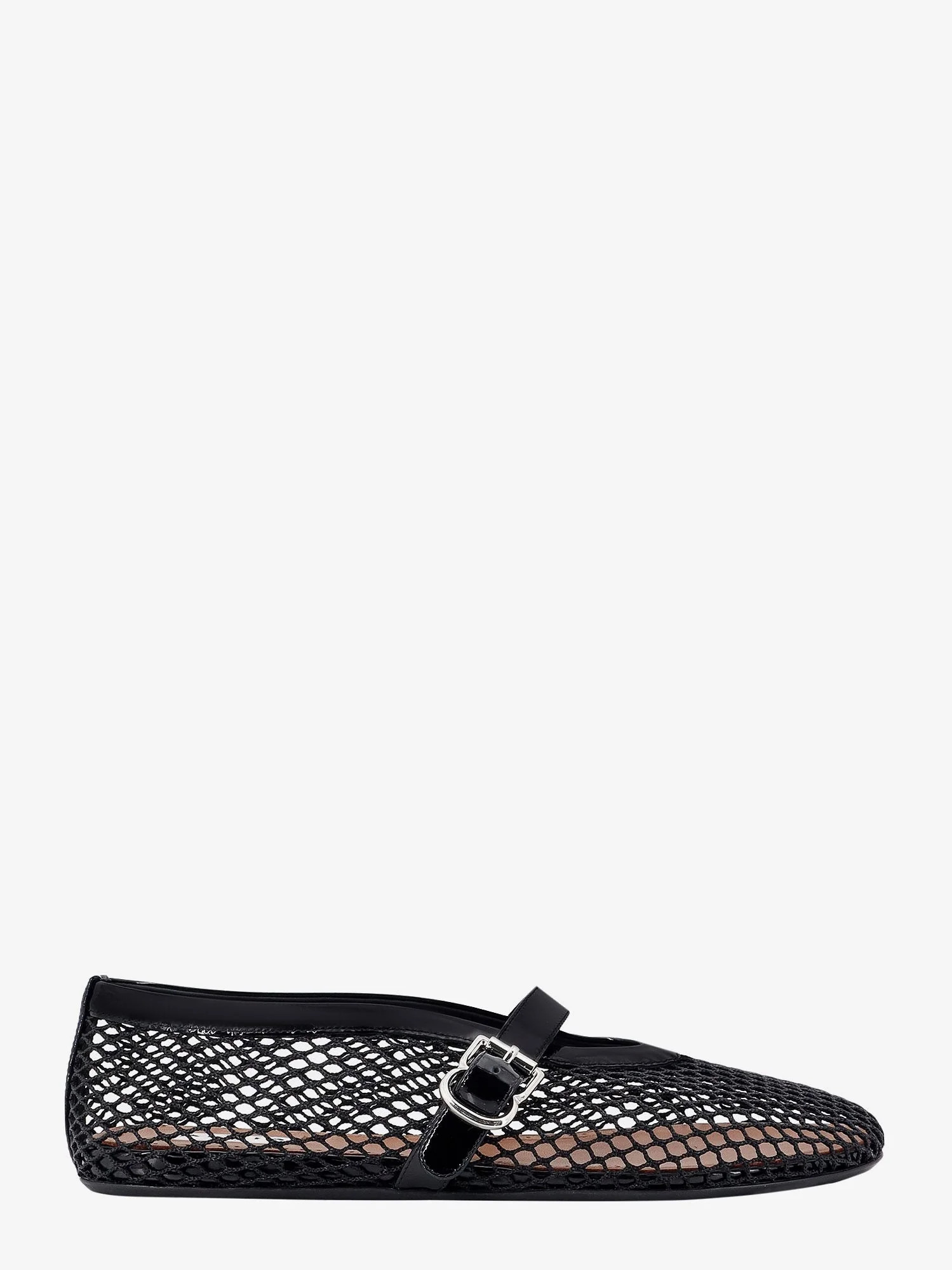 Fishnet Ballerinas with patent leather profiles - Alaia, 41 | Nugnes 1920