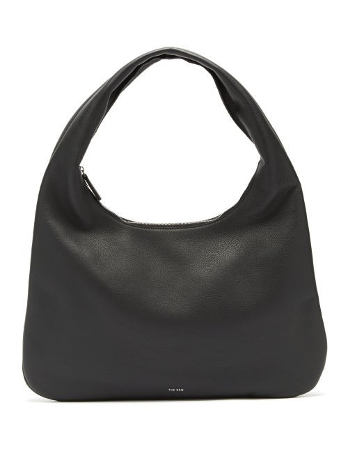 The Row - Everyday Medium Leather Shoulder Bag - Womens - Black | Matches (US)