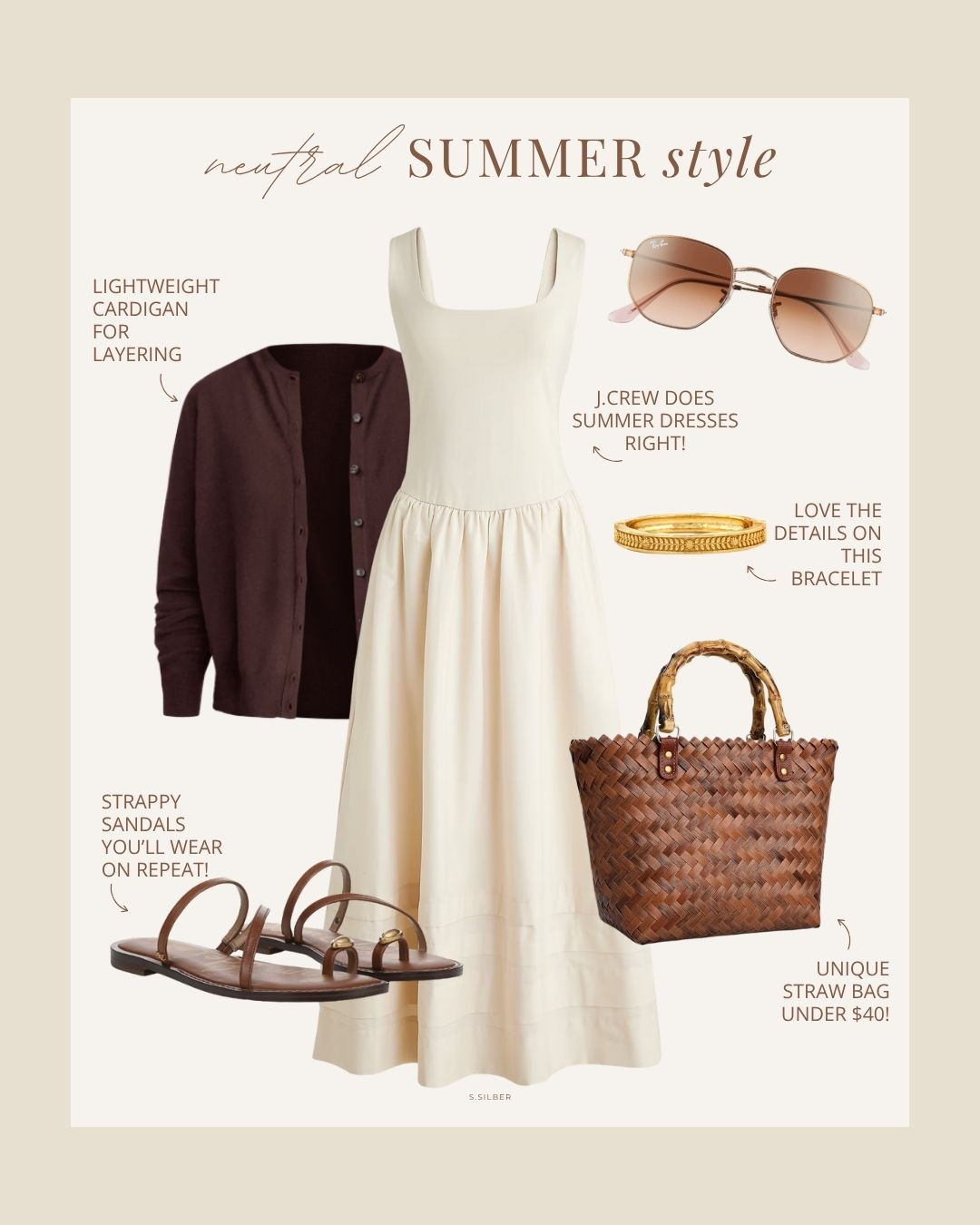 Neutral summer style - casual finds to elevate your warm weather looks!

upscale casual, summer work outfit idea, vacation outfit, European style, travel, old money aesthetic, coastal, beach, Nordstrom, J.Crew, Amazon, Tuckernuck, Ann Taylor, Stefana Silber 

 #LTKSeasonal #LTKOver40 #LTKFindsUnder100