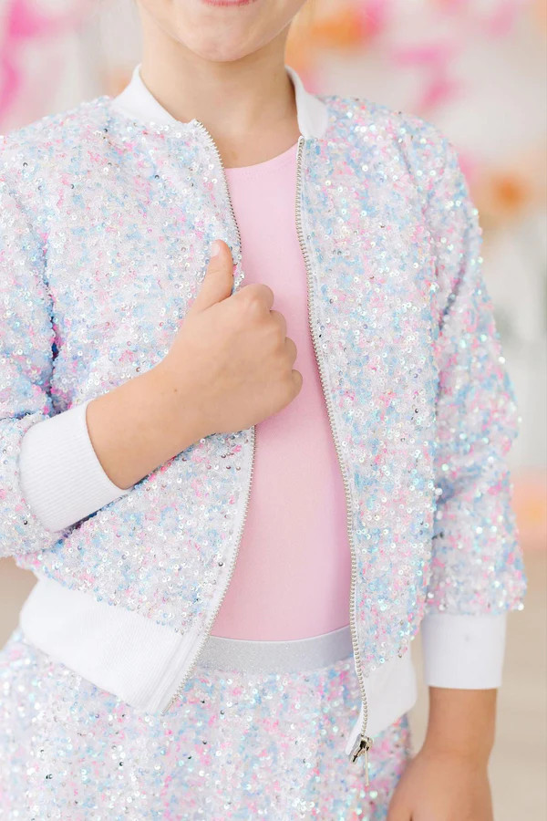 Cotton Candy Sequin Jacket | Mila & Rose