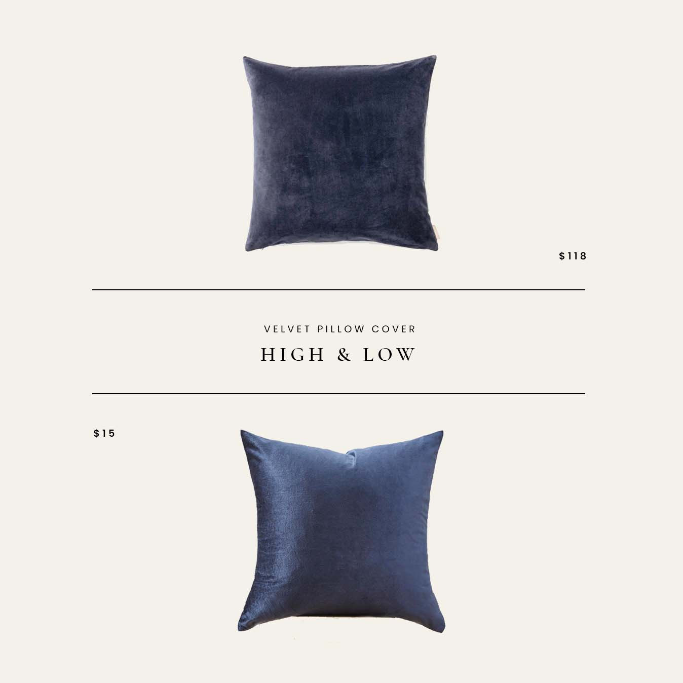 High / Low : Velvet Pillow Covers 

 

#LTKHome #LTKFindsUnder50