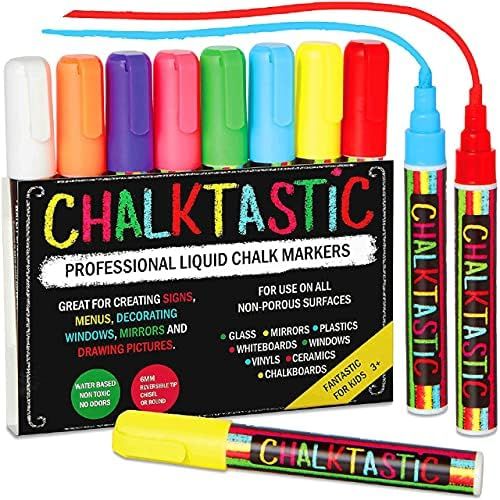 Chalk Markers by Fantastic CHALKTASTIC Best for Kids Art, Chalkboard Labels, Menu Board Bistro Bo... | Amazon (US)