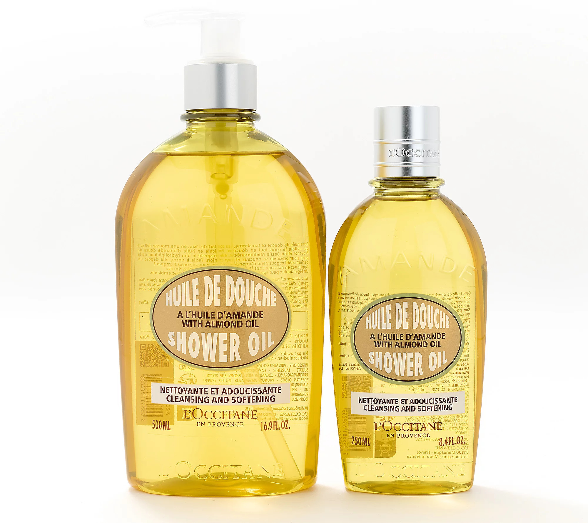 L'Occitane Silky Smooth Almond Shower Oil 2pc Set | QVC