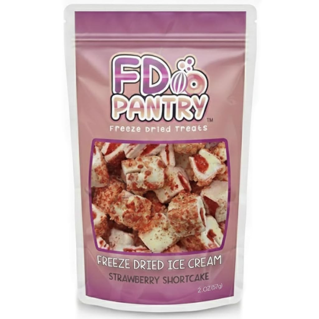 Freeze Dried Strawberry Shortcake Bites - Crunchy & Sweet Snack 2oz Freeze-Dried Space Ice-Cream ... | Amazon (US)