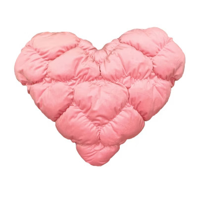 Mingled Threads Puffy Heart Throw Pillow | Target