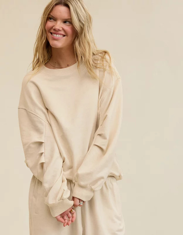 Aerie Jet Setter Crew Sweatshirt | Aerie