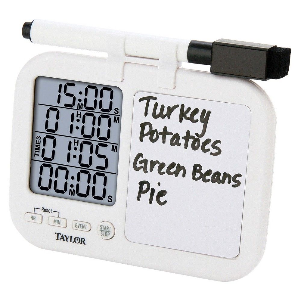 Taylor 4-Event Digital Timer with Dry Erase Whiteboard | Target
