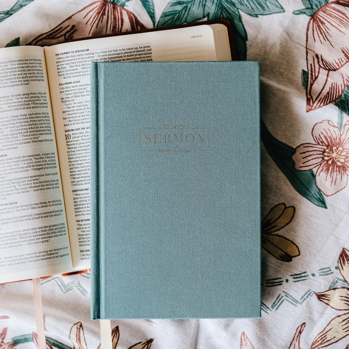 Sermon Notes Journal - Teal | The Daily Grace Co.
