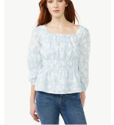 Free Assembly spring collection at Walmart is launching and they have the cutest stuff!! Check out this top! Comes in 5 colors and they are all so darling! Love the florals. Giving LoveShackFancy vibes but for only $24 🙌🏻

Spring outfit ideas
Affordable outfits
Spring styles 
Walmart finds 
Springs tops

#LTKSeasonal #LTKunder50