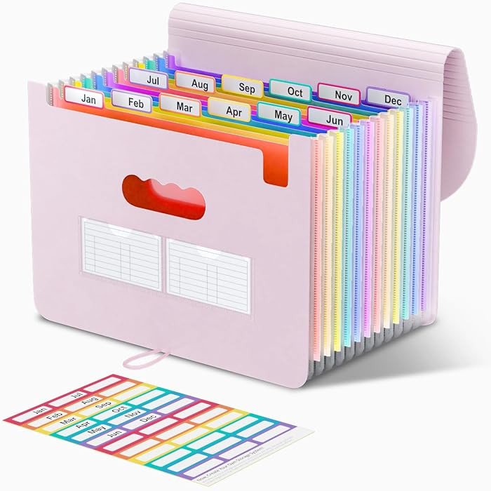 ThinkTex Accordion File Organizer, 12 - Pocket Expanding File Folders | Amazon (US)