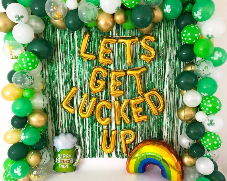 Lets Get Lucked up  St Patricks Day Party Decor St Patricks | Etsy | Etsy (US)