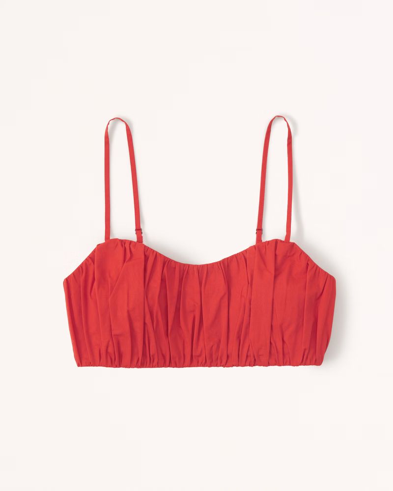 Ruched Tiny Set Top | Abercrombie & Fitch (US)