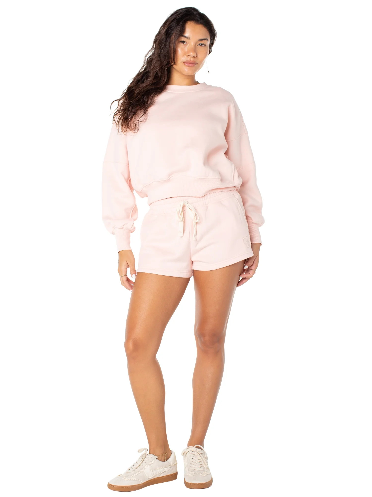 Celebrity Pink Women's and Women's Plus Oversized Boyfriend Sweatshirt, Sizes XS-4X | Walmart (US)