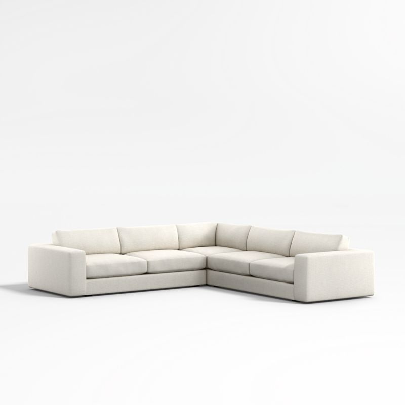 Oceanside 3-Piece Deep-Seat Corner Sectional | Crate & Barrel | Crate & Barrel