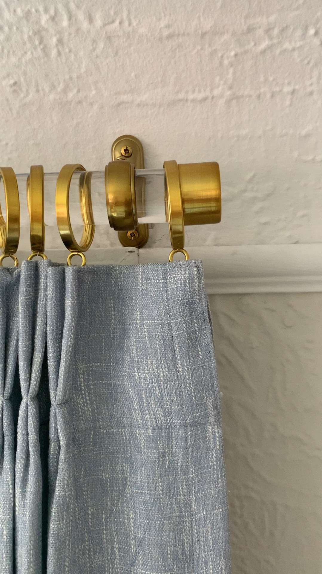 In love with these blue curtains from amazon I had installed today!  And the hardware is the best part!!

#LTKFindsUnder100 #LTKVideo #LTKHome