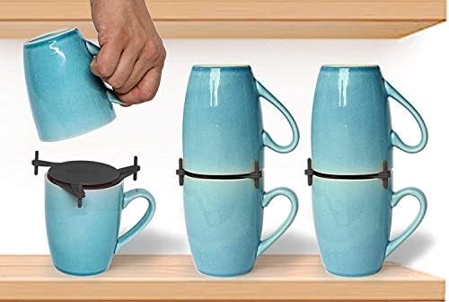 ELYPRO Coffee Mug Organizers and Storage, Kitchen Cabinet Shelf Organizer - Cupboard and Pantry O... | Amazon (US)