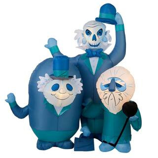6 ft Haunted Mansion Hitchhiking Ghosts Halloween Inflatable | The Home Depot