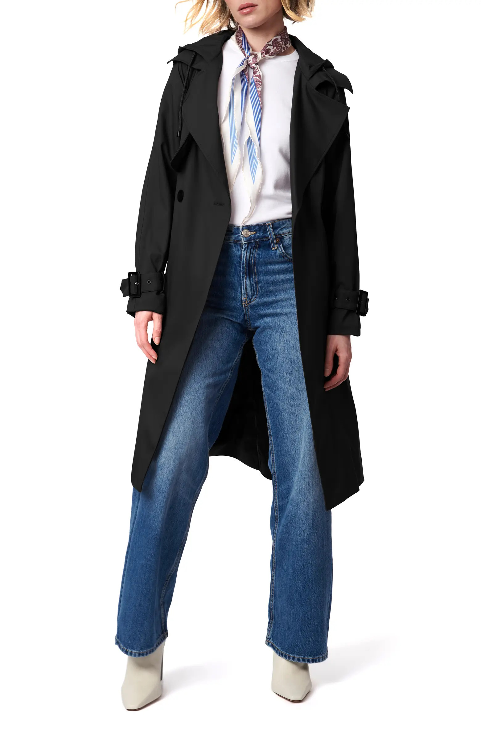 Double Breasted Hooded Trench Coat | Nordstrom