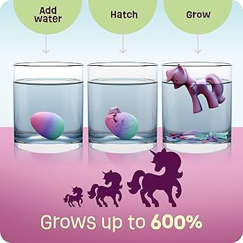 Unicorn Hatching Surprise Easter Eggs for Kids - 6 Pack - Grows 600% - Unicorn Toys for Girls Age... | Amazon (US)