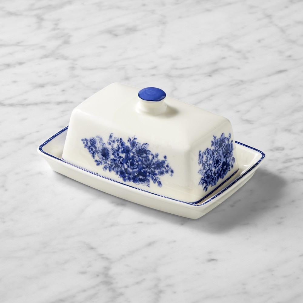 English Floral Butter Dish | Williams-Sonoma