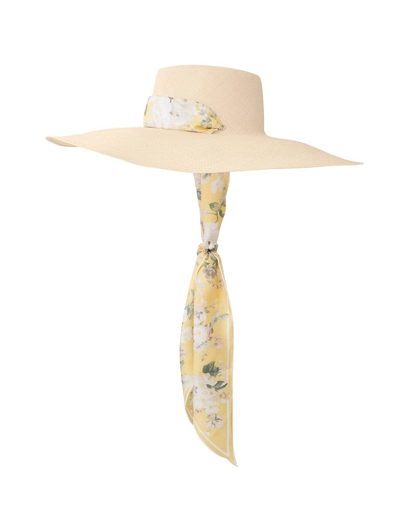 Long Brim Straw Sunhat | ZIMMERMANN (US, CA, EU, MENA)