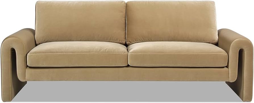 Jennifer Taylor Home Mason 85" Fully Upholstered Arched Arm Living Room Sofa Couch, Camel Brown B... | Amazon (US)