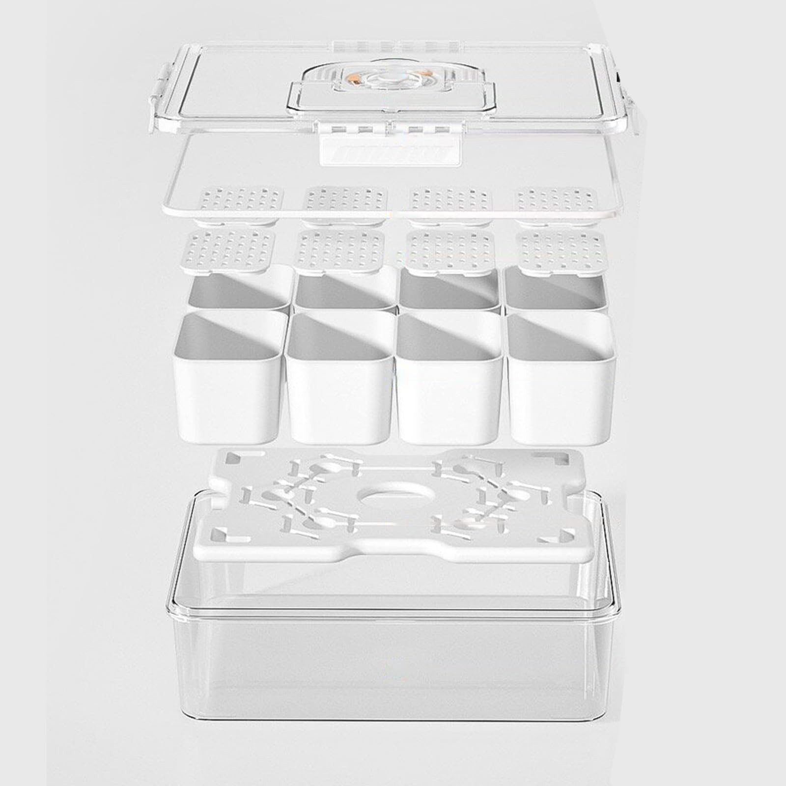 Snackle Box Container With Ice Pack，Chilled Serving Tray，Snackle Box With Ice Pack & Lid & 8 ... | Amazon (US)