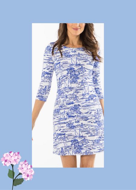 Who else is ready for those perfect days sitting on the porch at your favorite restaurant, drinking your favorite mixed drink or beer? This dress would look so perfect for going out for a drink a day on the boat or date beach. I would wear it with white sneakers, Jack Rogers sandals, or gold flip-flops. I would pair it with a boat and tote bag, a clutch, or a Crossbody bag. #nauticaldress #navyblueandwhitedress #navyblueandwhite 

#LTKFind #LTKstyletip