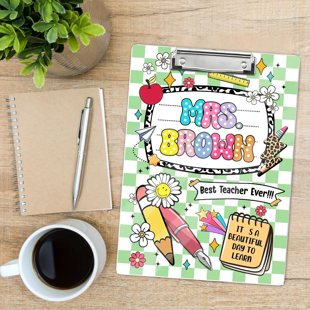 Personalized Teacher Clipboard – Cute Custom Name Clipboard for Classroom, Back to School Gift,... | Etsy (US)