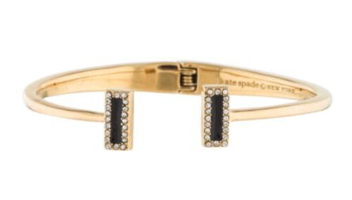 Kate Spade Raising The Bar Hinge Bangle Bracelet Black Gold O0ru1842 for sale online | eBay | eBay US