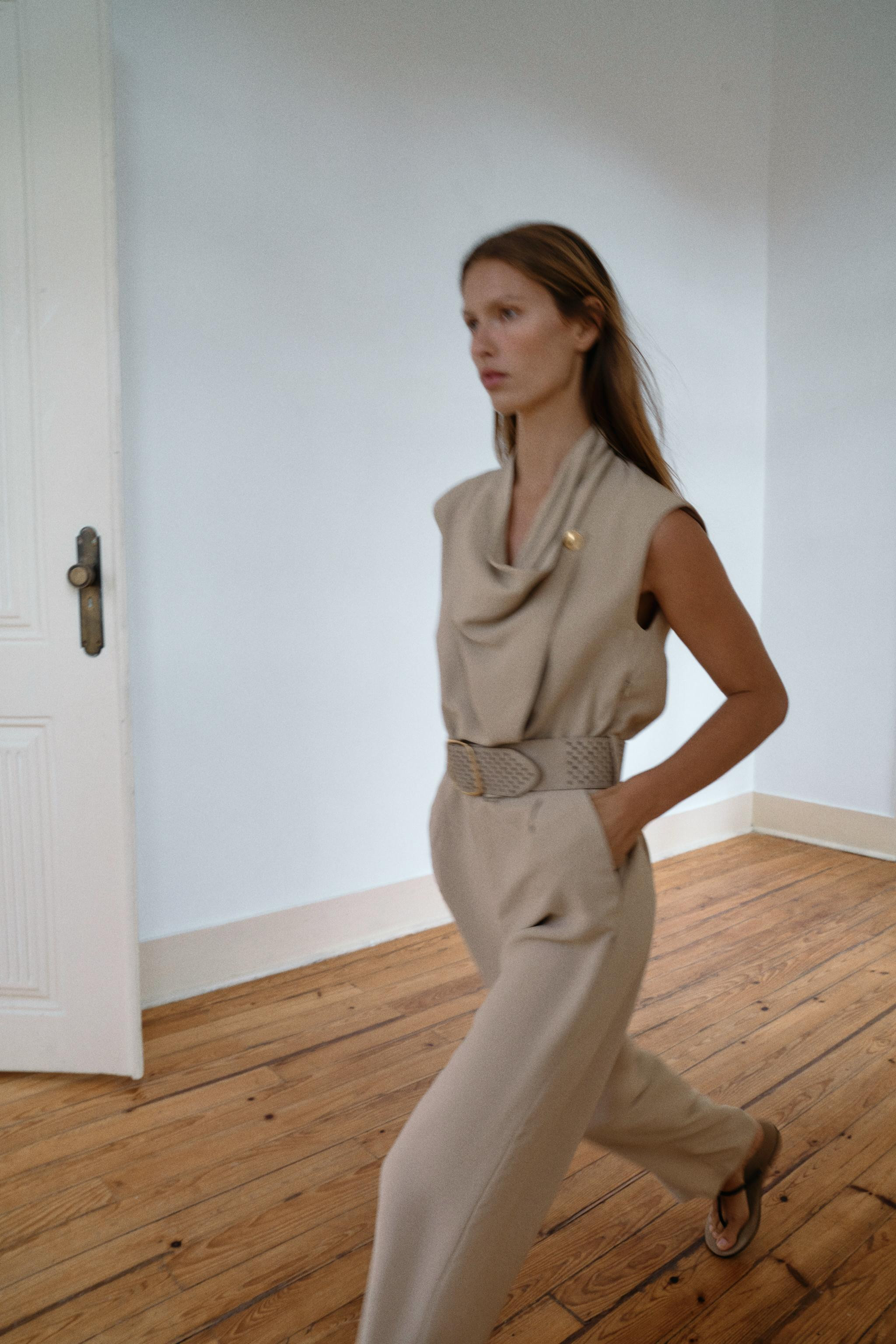 JUMPSUIT WITH BELT | Zara UK