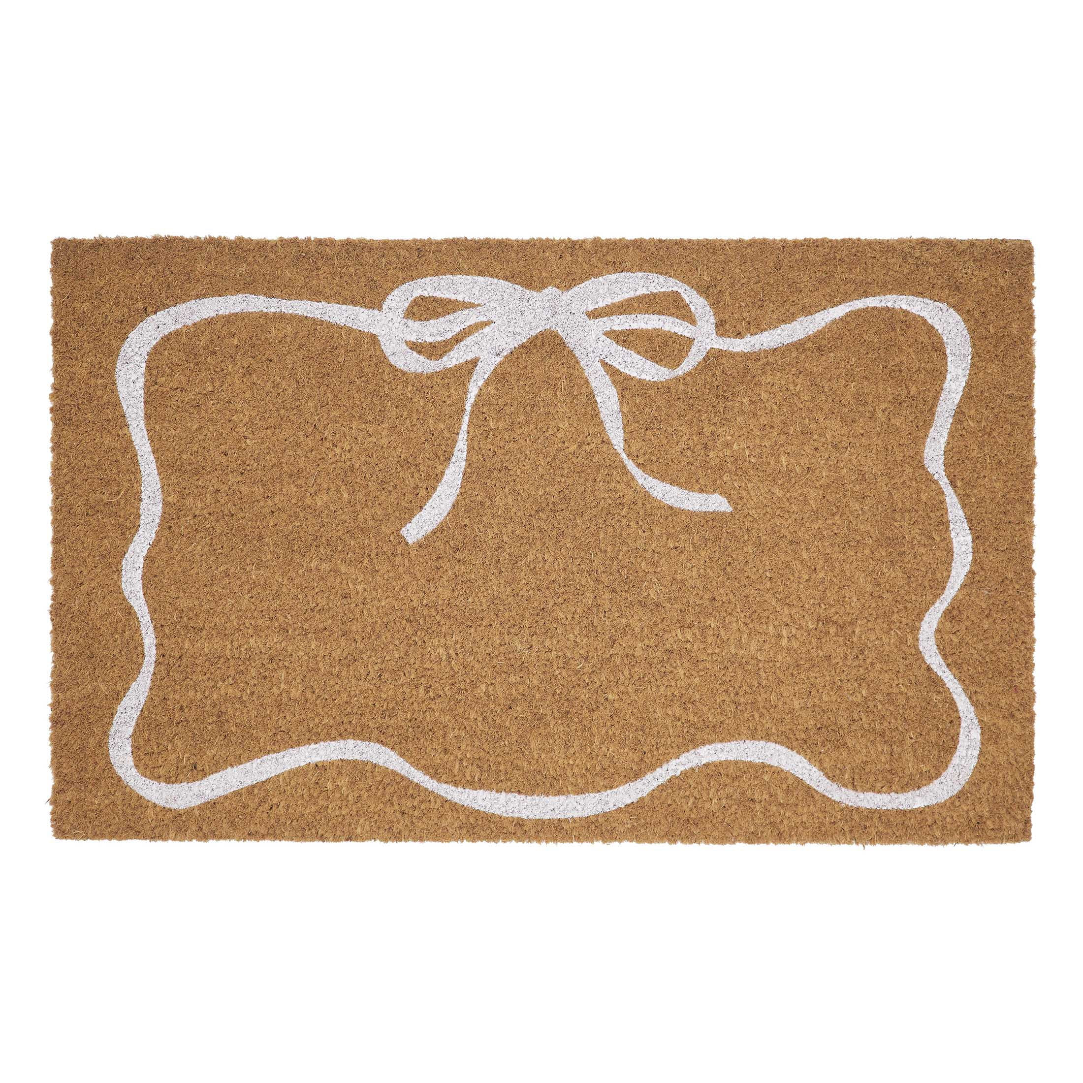 My Texas House White Bow Outdoor Coir Doormat, 30" x 48" | Walmart (US)