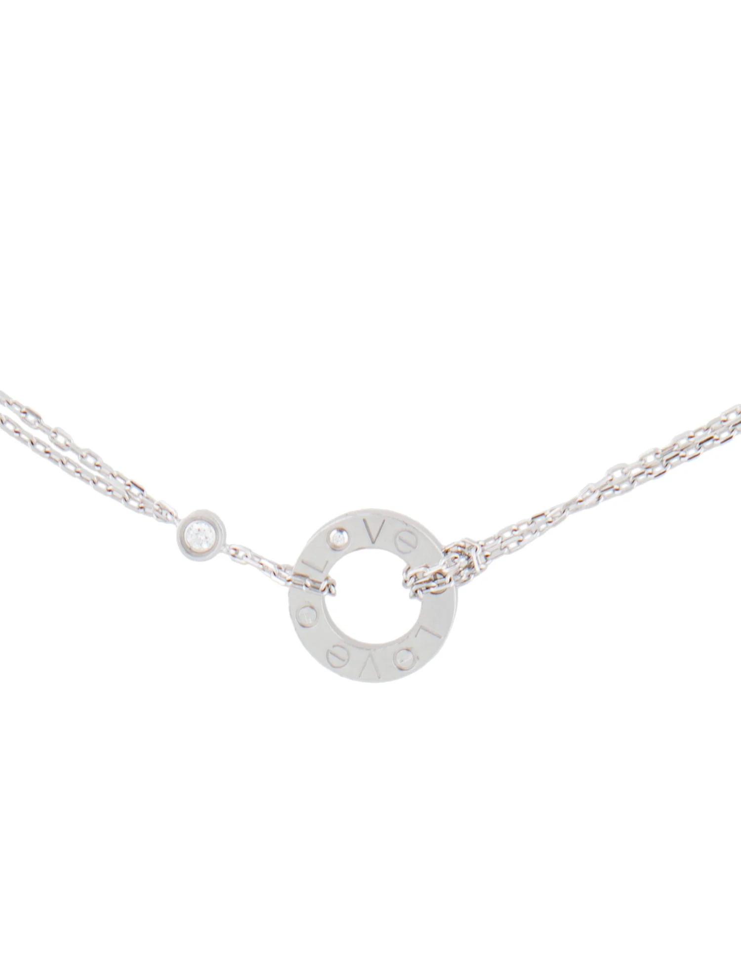 2 Diamond LOVE Necklace | The RealReal