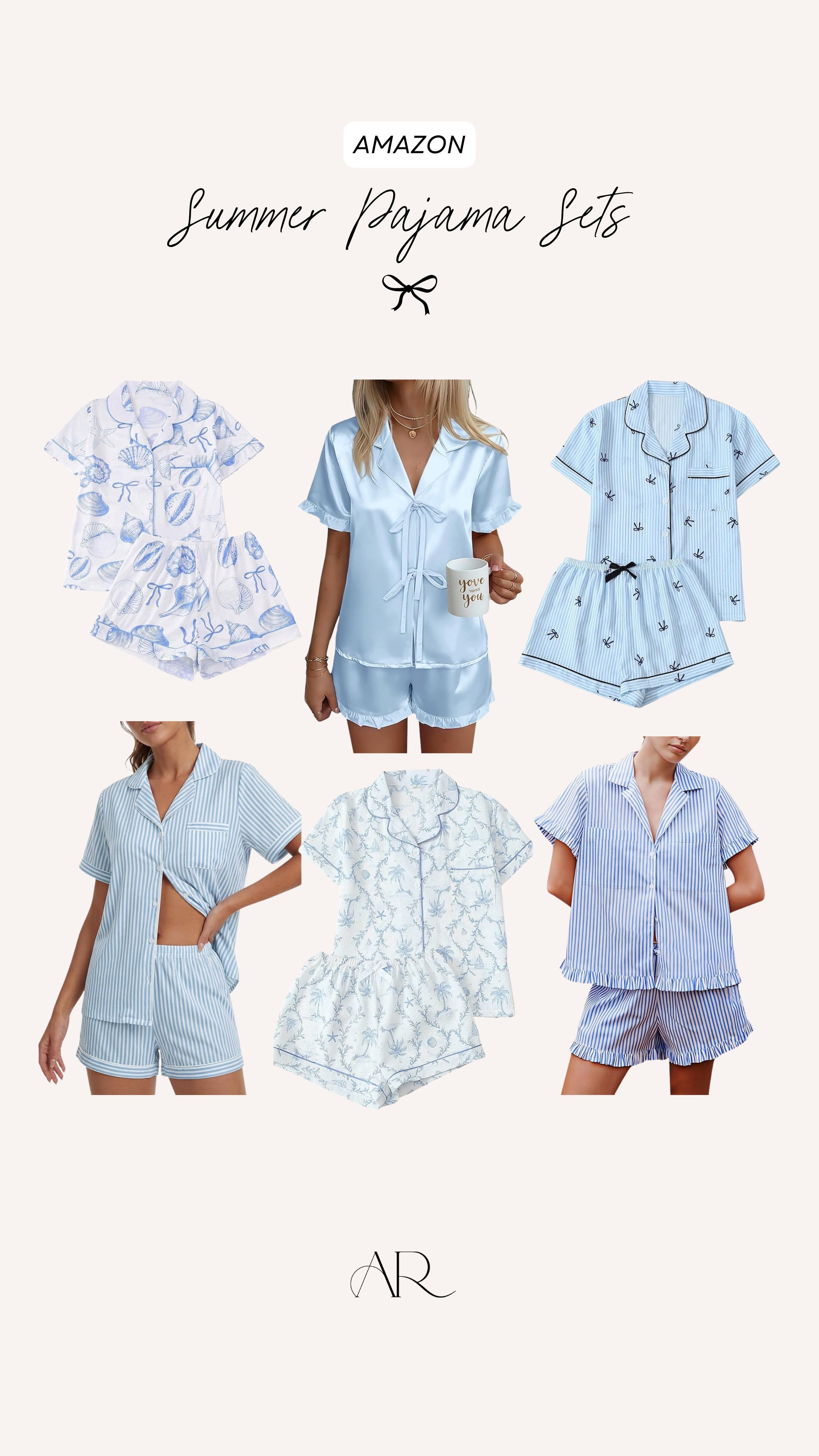 With summer around the corner we need pjs that are light, cool, and comfy! These are some of my favs from amazon! 

 #LTKgrwm #LTKootd #LTKMidsize