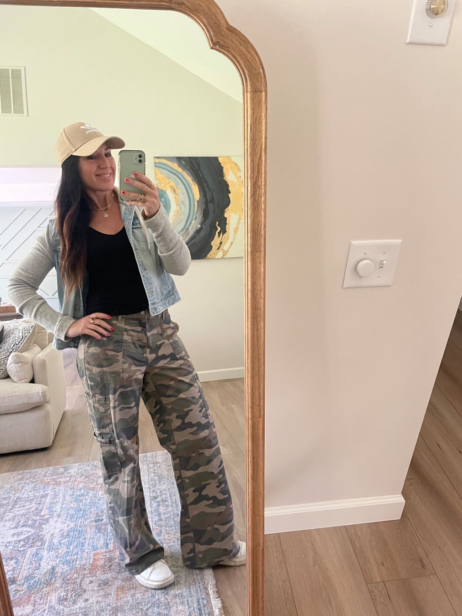 These camo pants from Walmart are winners!!! Love these-so comfy!
This hat is Amazon 
The denim/sweatshirt is an oldie 

#LTKStyleTip