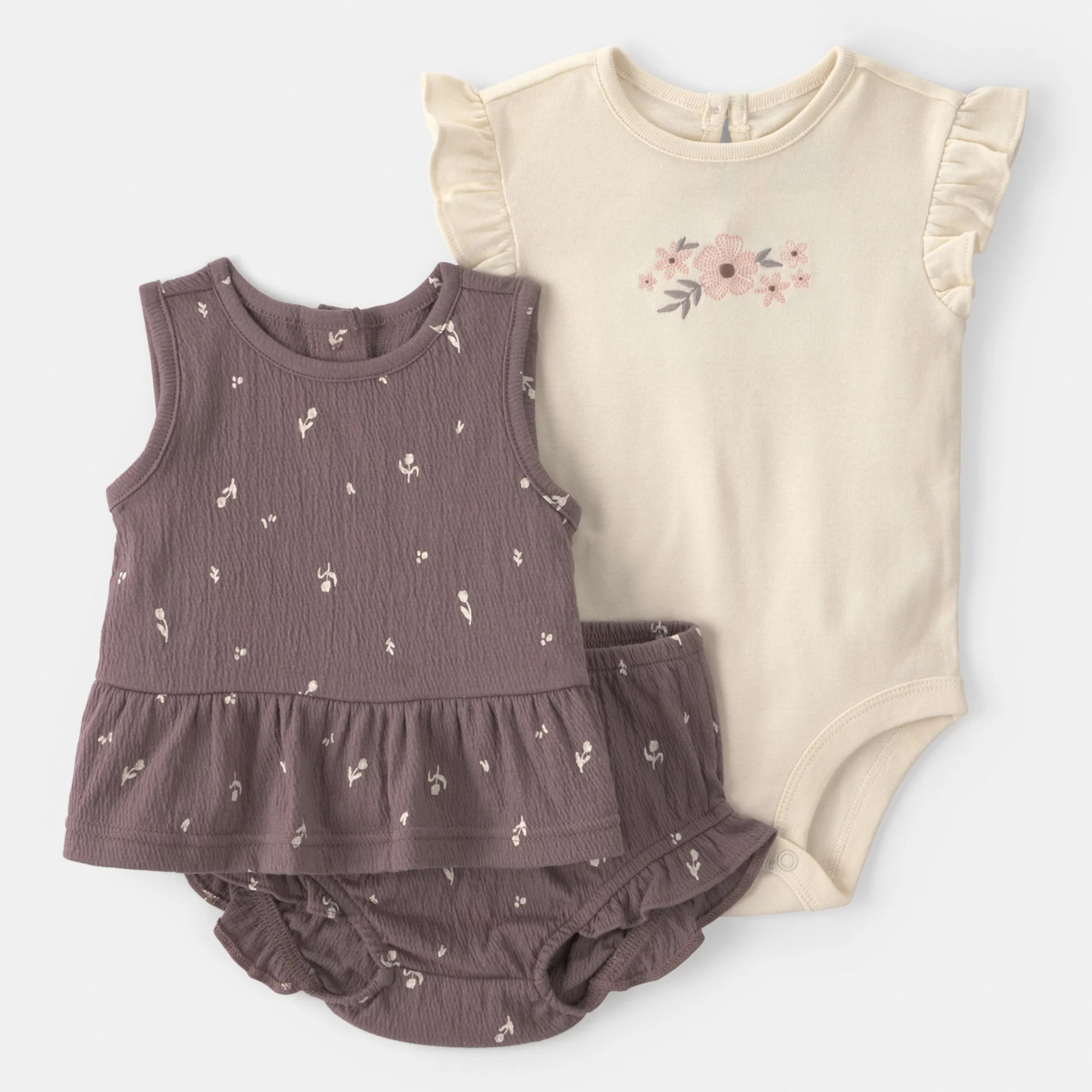 Baby Girl Carter's 3-Piece Top & Shorts Set | Kohl's
