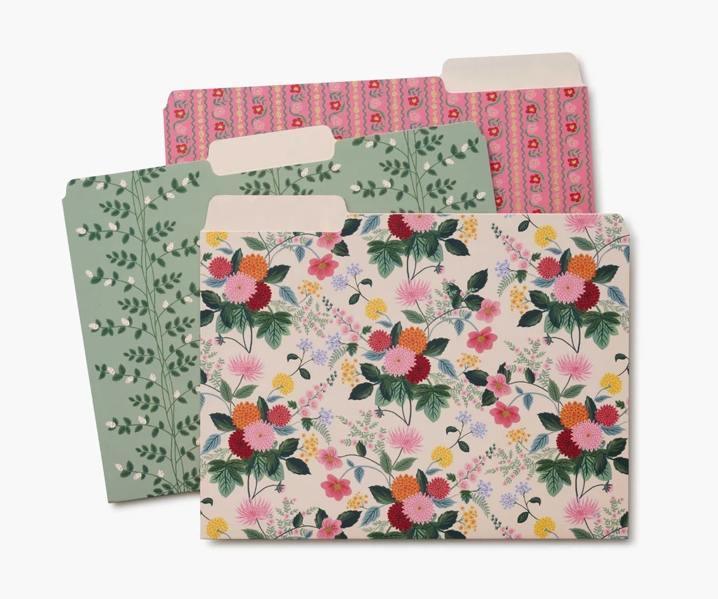 Assorted File Folders - Dahlia | Rifle Paper Co.