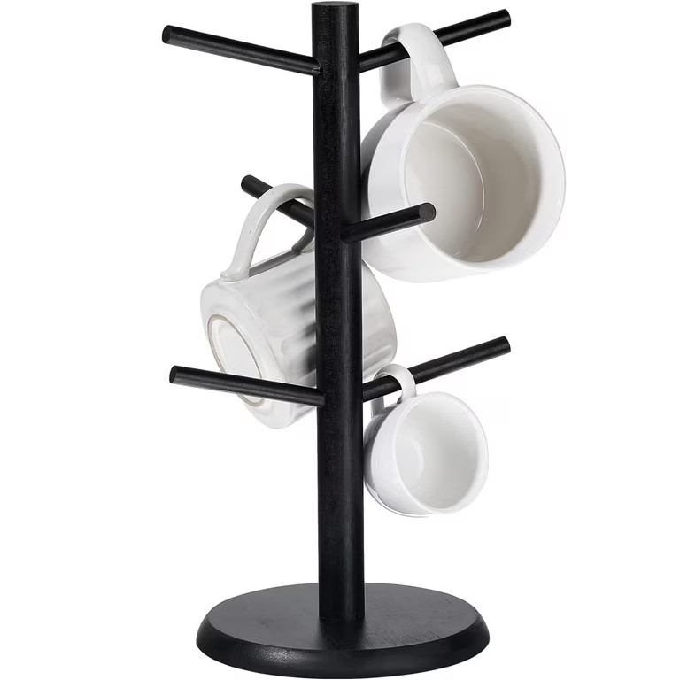 14 Inch Coffee Mug Tree Mug Holder Tree Coffee Mug Rack Cup Holder for Counter with 6 Hooks Remov... | Walmart (US)