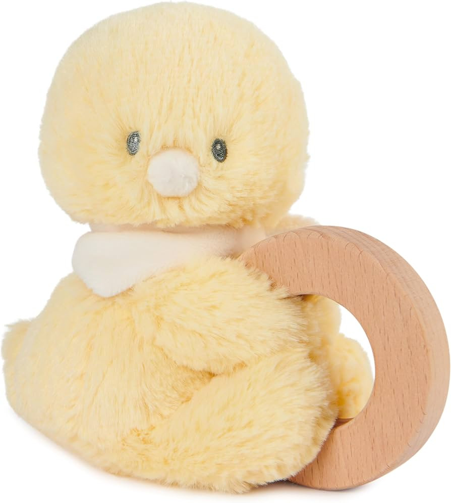 GUND Baby Sustainable Duckling Ring Rattle, Stuffed Animal Plush Made from 100% Recycled Plush Ma... | Amazon (US)
