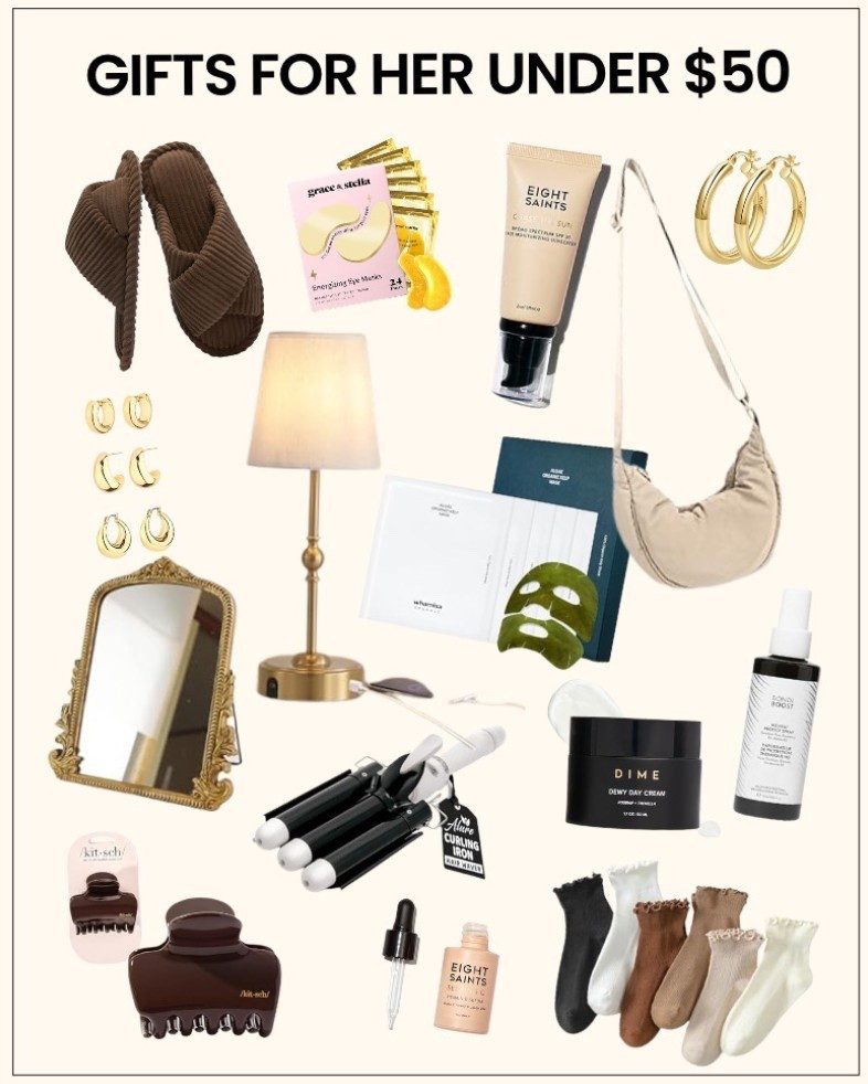 all of my favorite items; from skincare to home decor🤎 and all under $50!!!

gift guide, gift guide for her, holiday season, present ideas, gift ideas, gifts for her under $50

#LTKHoliday #LTKFindsUnder50 #LTKGiftGuide
