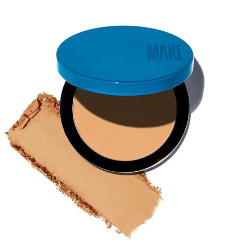 MAKE Beauty Skin Mimetic Microsuede Bronzer Powder - Matte Bronzing Powder Contour, Buildable Formula, Non Comedogenic, Long Lasting Color. Shade - Solar for Medium Warm Skin | Amazon (US)